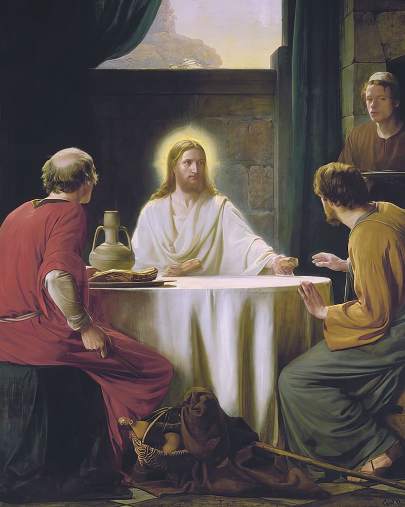 The Road to Emmaus art print by Carl Bloch for $57.95 CAD