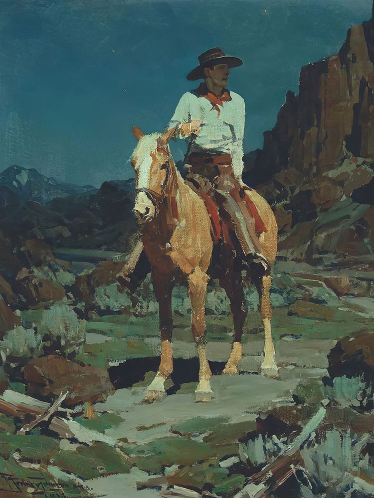 Tejon - My Palomino art print by Frank Tenney Johnson for $57.95 CAD