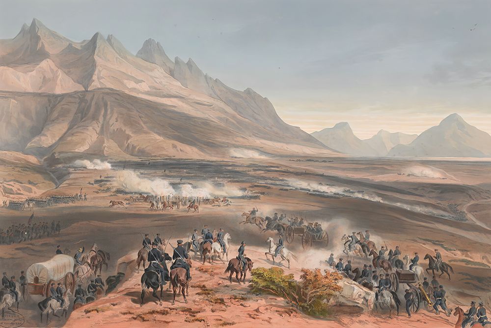 Battle of Buena Vista in the Mexican American War 1847 art print by Carlos Nebel for $57.95 CAD