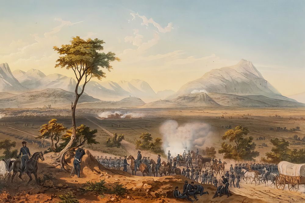 Capture of Monterey in the Mexican American War 1847 art print by Carlos Nebel for $57.95 CAD