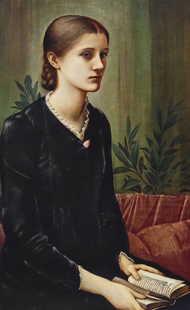 Caroline Fitzgerald 1884 art print by Edward Burne-Jones for $57.95 CAD