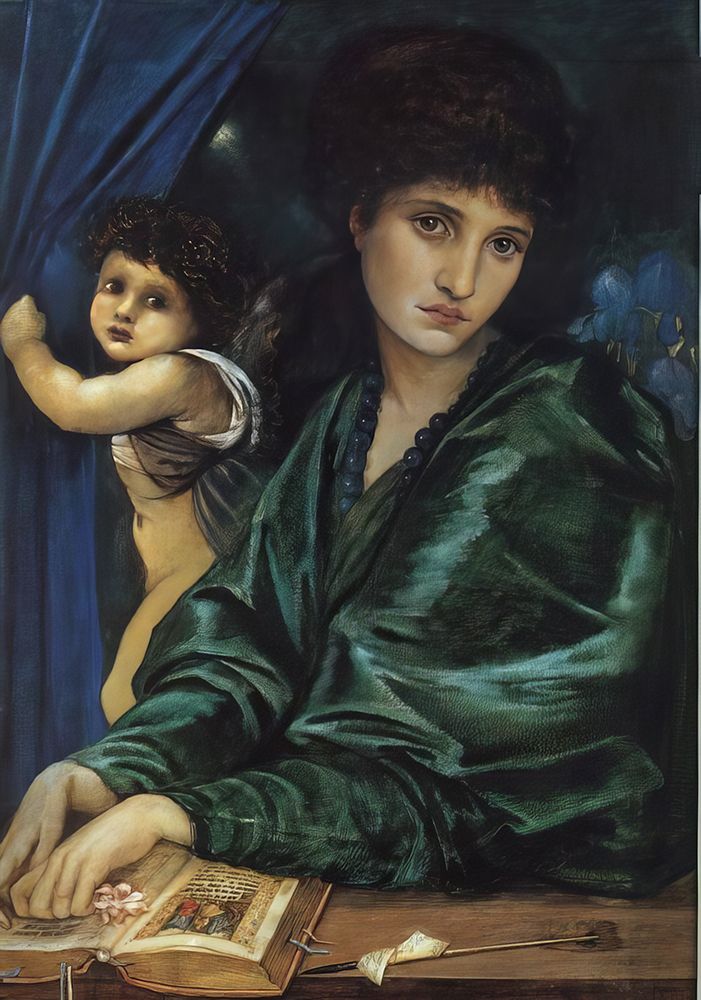 Maria Zambaco 1870 art print by Edward BurneΓÇôJones for $57.95 CAD