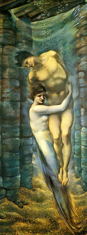 The Depths of the Sea art print by Edward Burne-Jones for $57.95 CAD