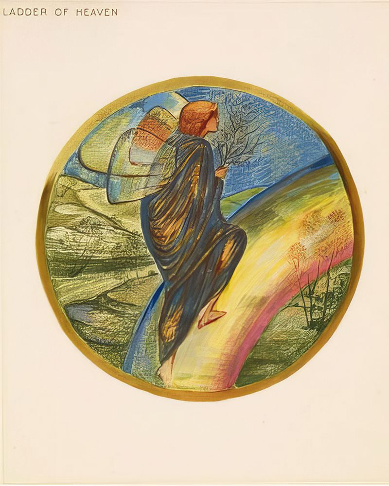 The Flower Book Ladder of Heaven 1905 art print by Edward Burne-Jones for $57.95 CAD