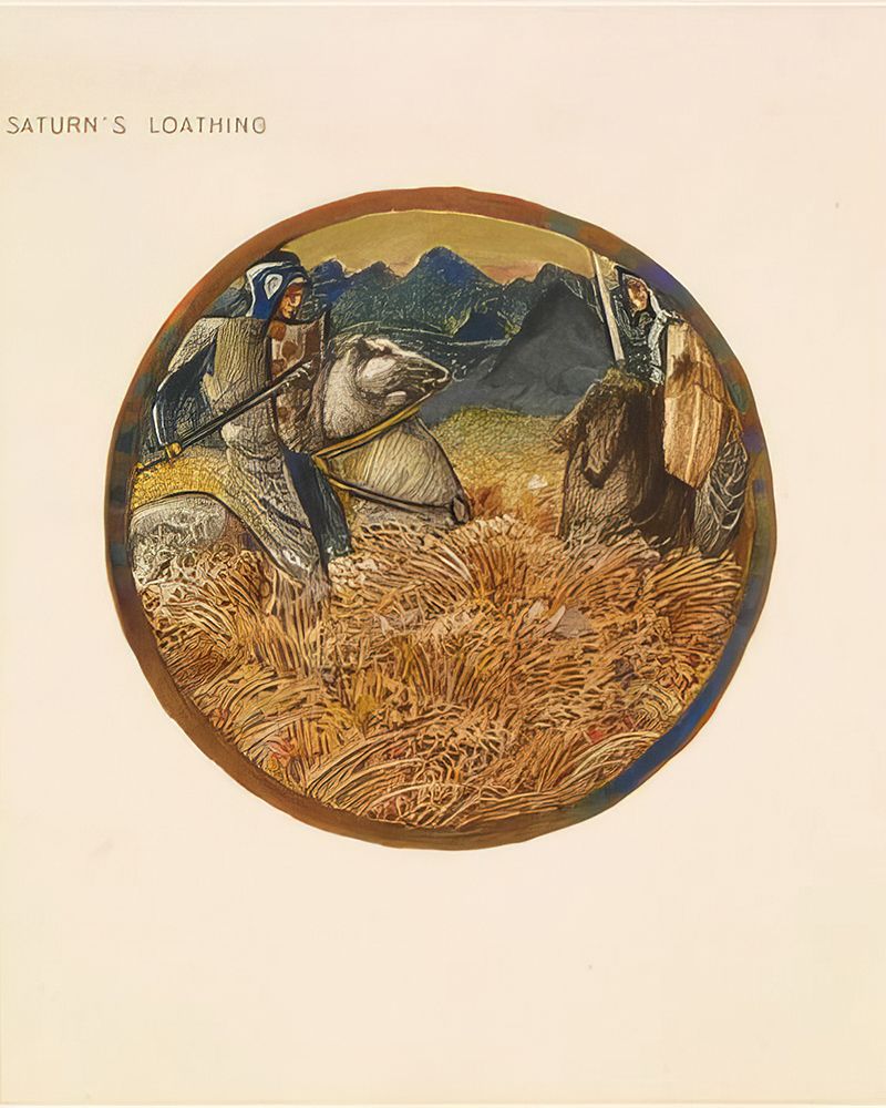 The Flower Book Saturns Loathing 1905 art print by Edward BurneΓÇôJones for $57.95 CAD