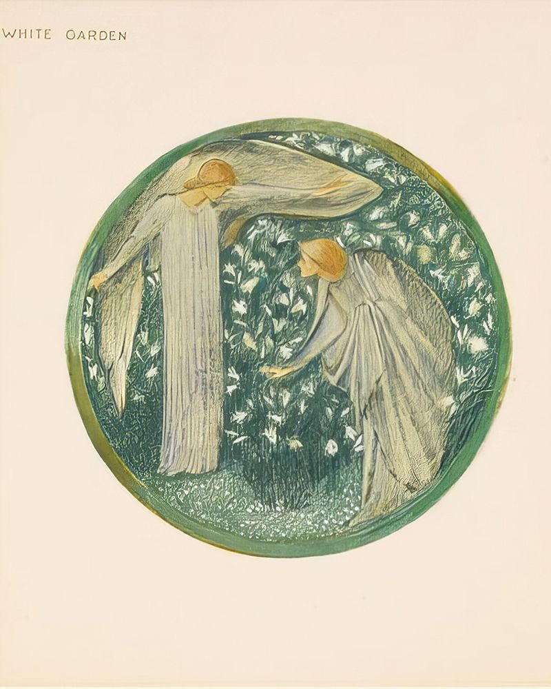 The Flower Book White Garden 1905 art print by Edward BurneΓÇôJones for $57.95 CAD
