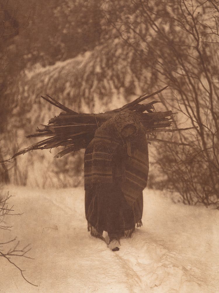 A Heavy Load - Sioux 1907 art print by Edward S Curtis for $57.95 CAD