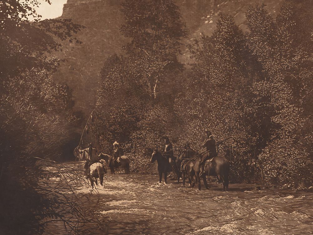 A Mountain Fastness - Apsaroke 1905 art print by Edward S Curtis for $57.95 CAD