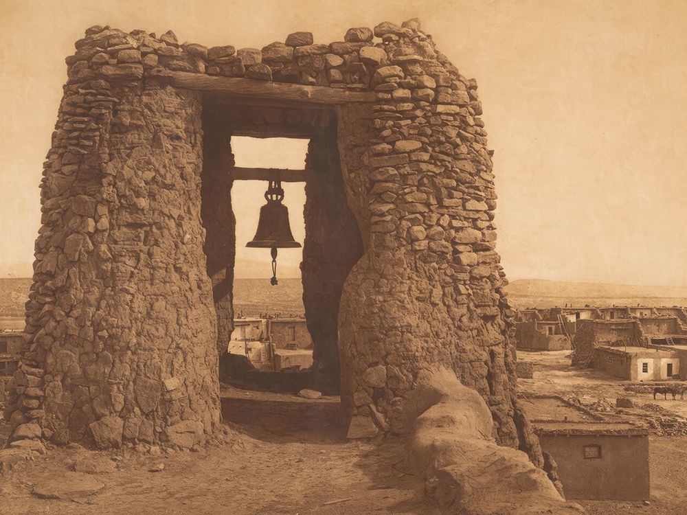 Acoma Belfry 1904 art print by Edward S Curtis for $57.95 CAD