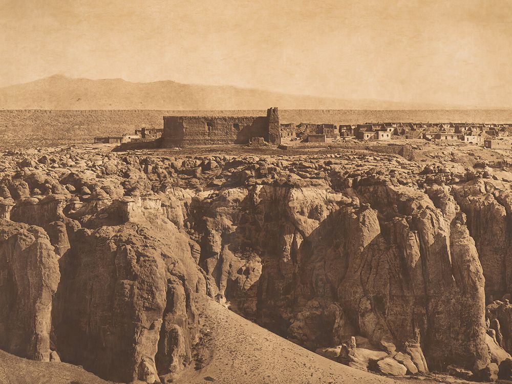 Acoma from the South 1904 art print by Edward S Curtis for $57.95 CAD