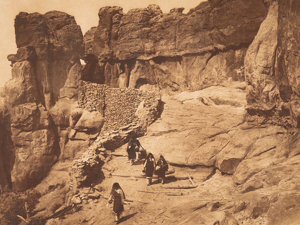 Acoma Roadway 1904 art print by Edward S Curtis for $57.95 CAD