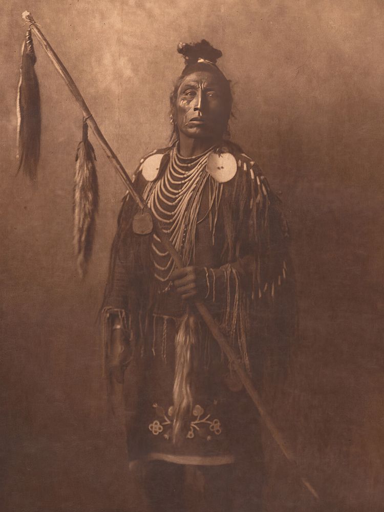 Apsaroke War Chief 1908 art print by Edward S Curtis for $57.95 CAD