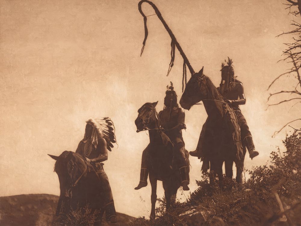 Apsaroke War Group 1905 art print by Edward S Curtis for $57.95 CAD