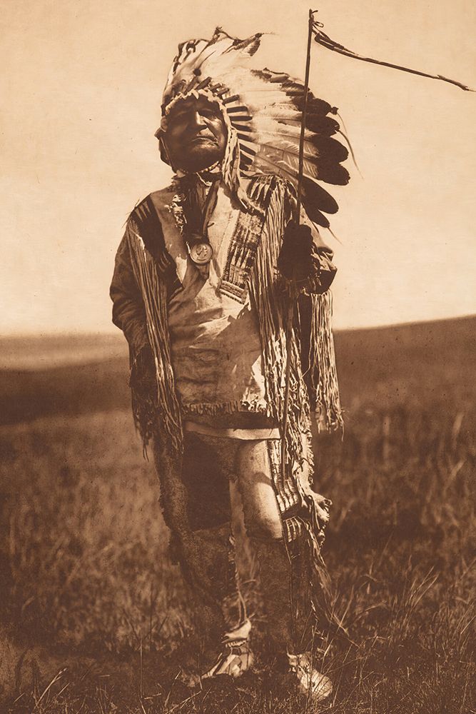 Arikara Chief 1908 art print by Edward S. Curtis for $57.95 CAD
