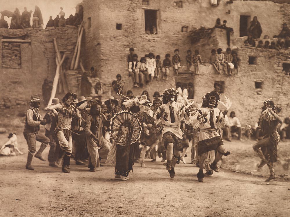 Buffalo Dance at Hano 1921 art print by Edward S. Curtis for $57.95 CAD
