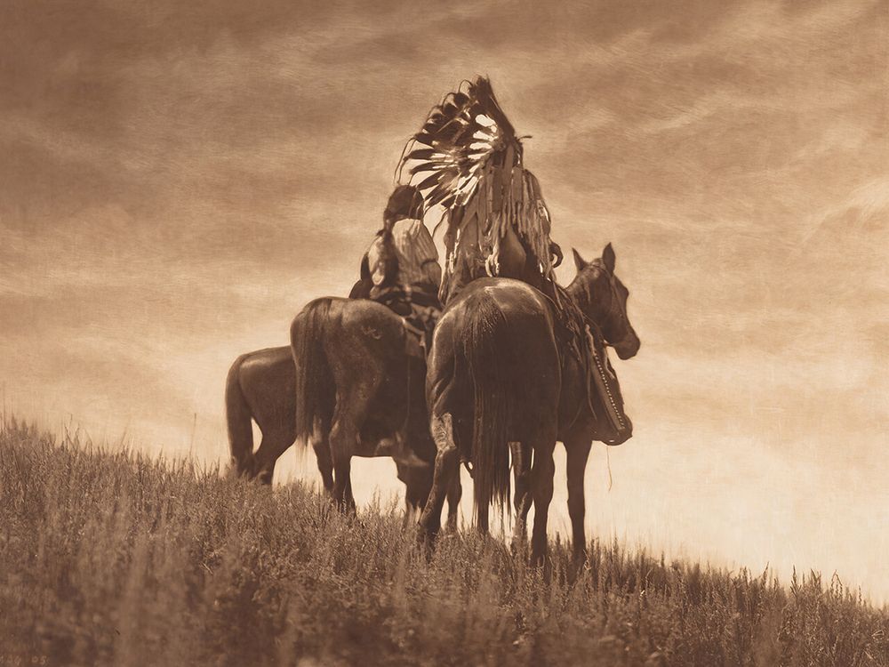 Cheyenne Warriors 1905 art print by Edward S. Curtis for $57.95 CAD