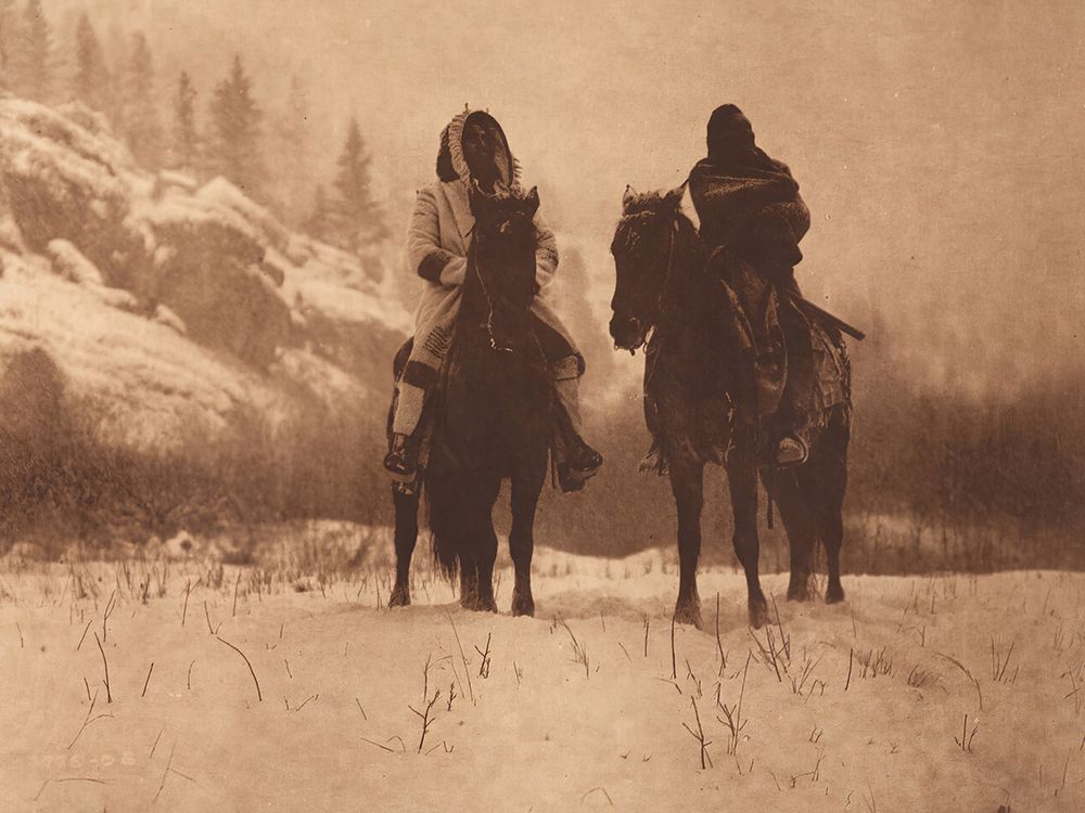 For a Winter Campaign - Apsaroke 1908 art print by Edward S. Curtis for $57.95 CAD