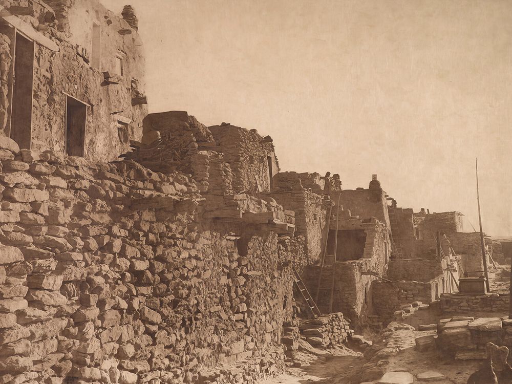 Hopi Architecture 1921 art print by Edward S. Curtis for $57.95 CAD
