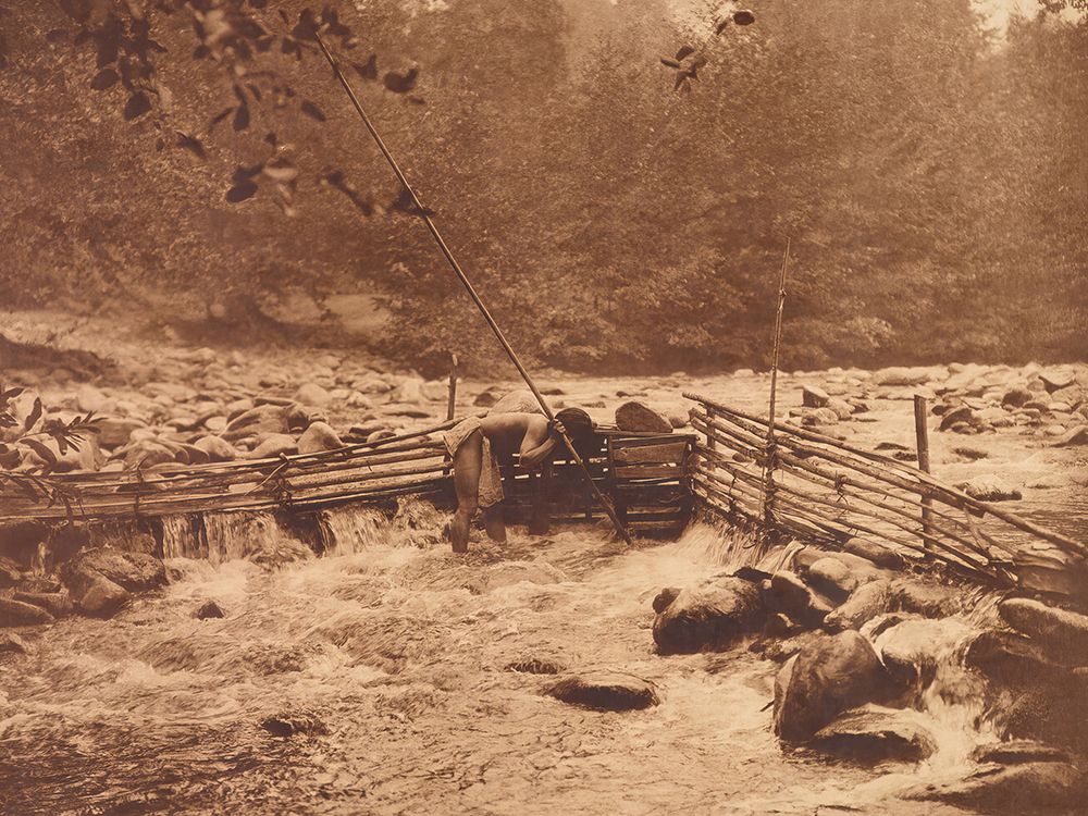 Hupa Trout-Trap 1923 art print by Edward S. Curtis for $57.95 CAD