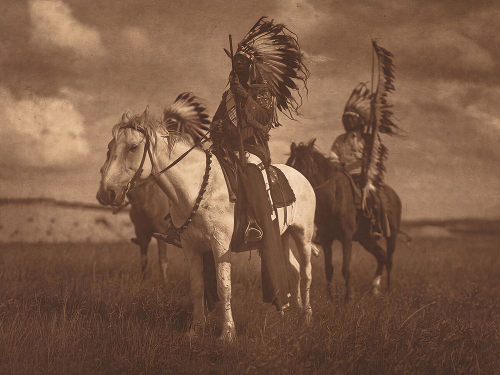 Sioux Chiefs 1907 art print by Edward S. Curtis for $57.95 CAD