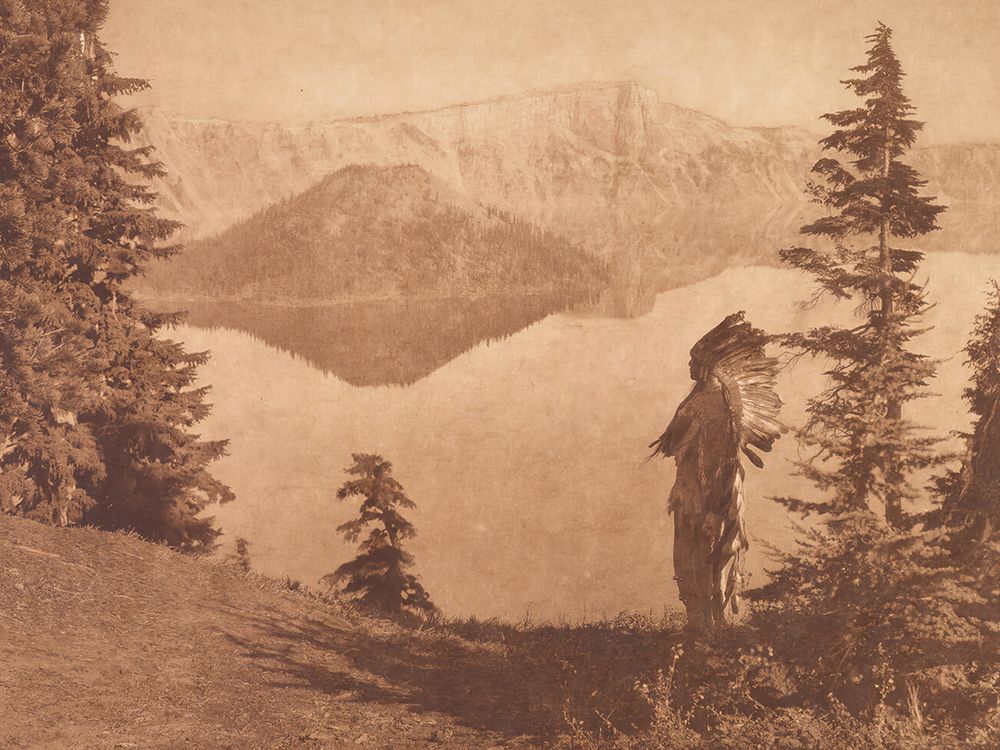 The Chief - Klamath 1923 art print by Edward S. Curtis for $57.95 CAD
