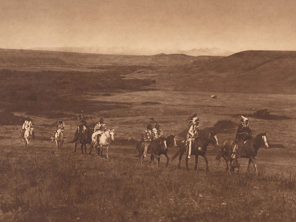 The Land of the Atsina 1908 art print by Edward S. Curtis for $57.95 CAD