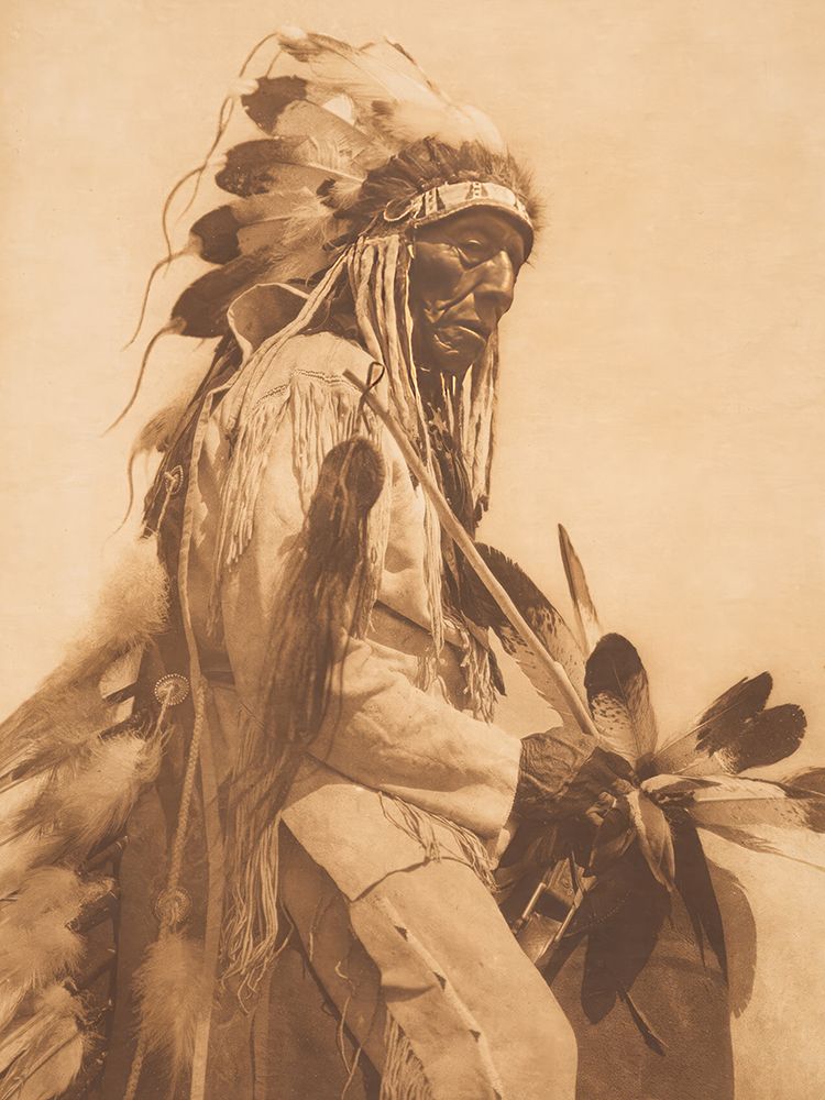 The Old Cheyenne 1927 art print by Edward S. Curtis for $57.95 CAD