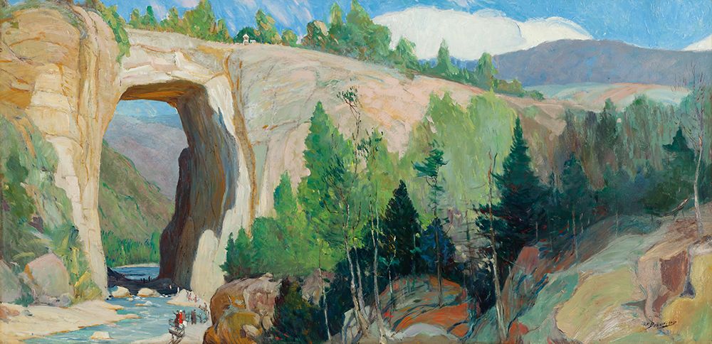 Natural Bridge art print by Oscar Edmund Berninghaus for $57.95 CAD