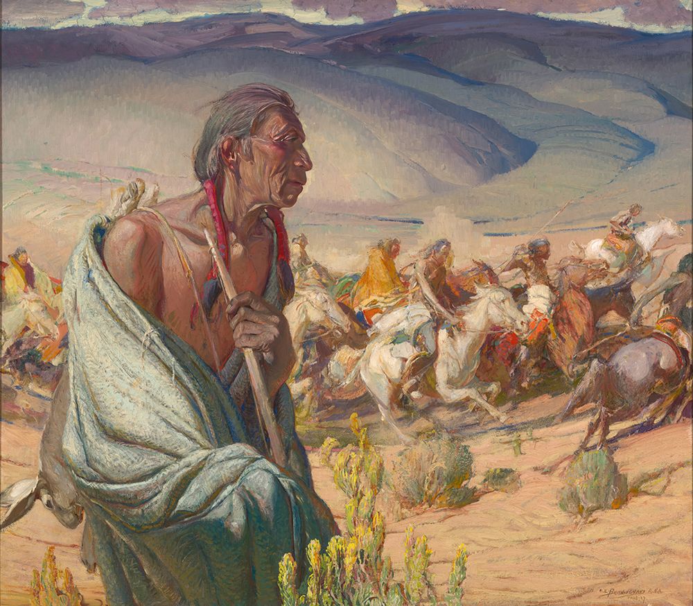 Too Old for the Rabbit Hunt art print by Oscar Edmund Berninghaus for $57.95 CAD