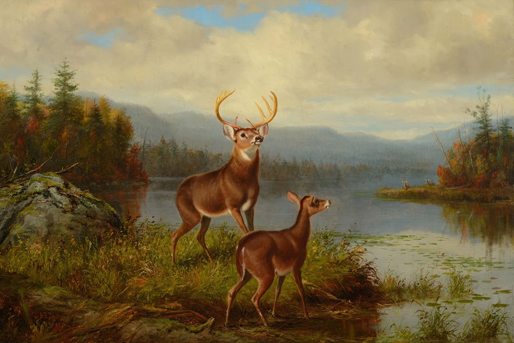 Solitude Forked Lake art print by Arthur Fitzwilliam Tait for $57.95 CAD