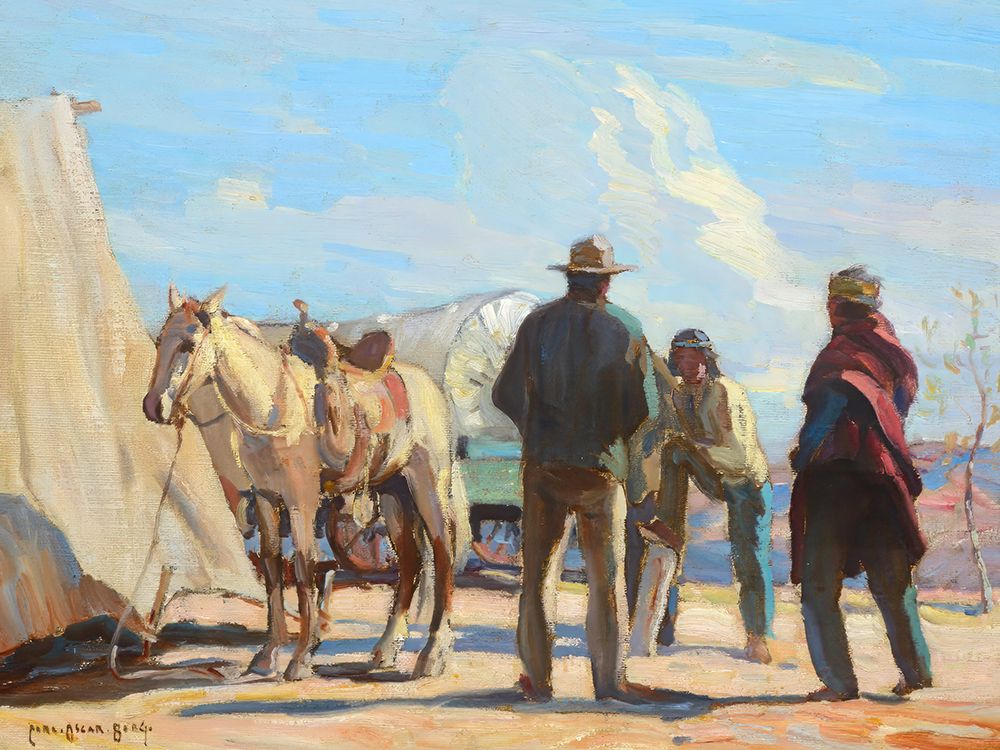 Desert Rendezvous art print by Carl Oscar Borg for $57.95 CAD