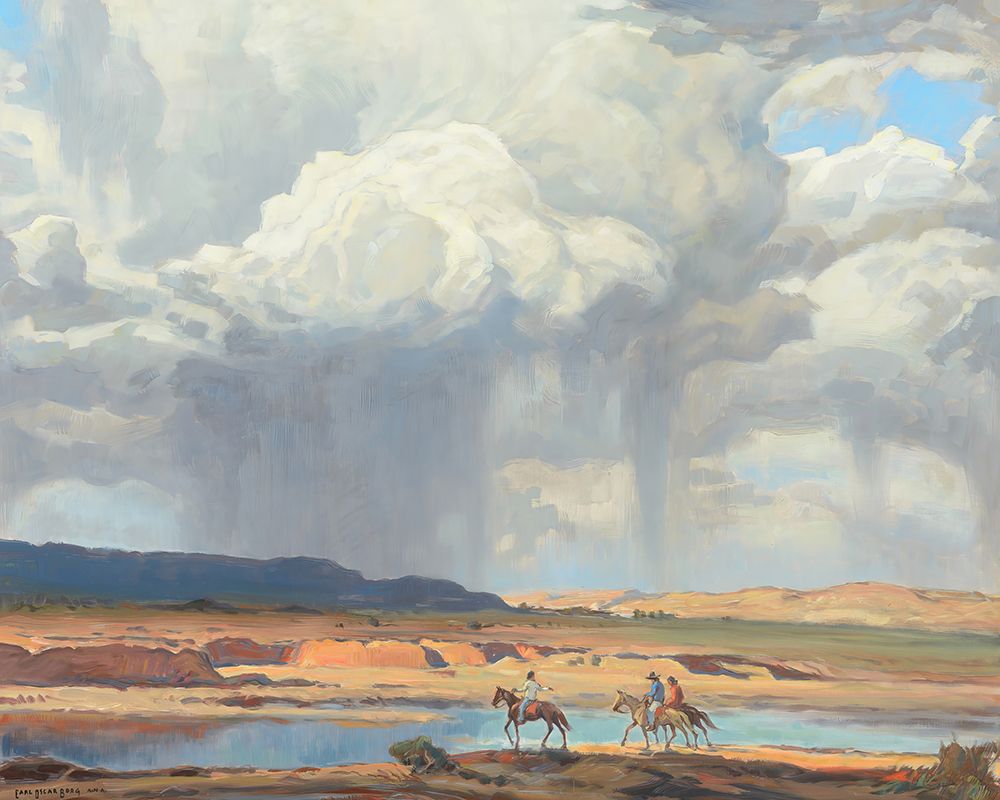 Desert Storm Arizona art print by Carl Oscar Borg for $57.95 CAD