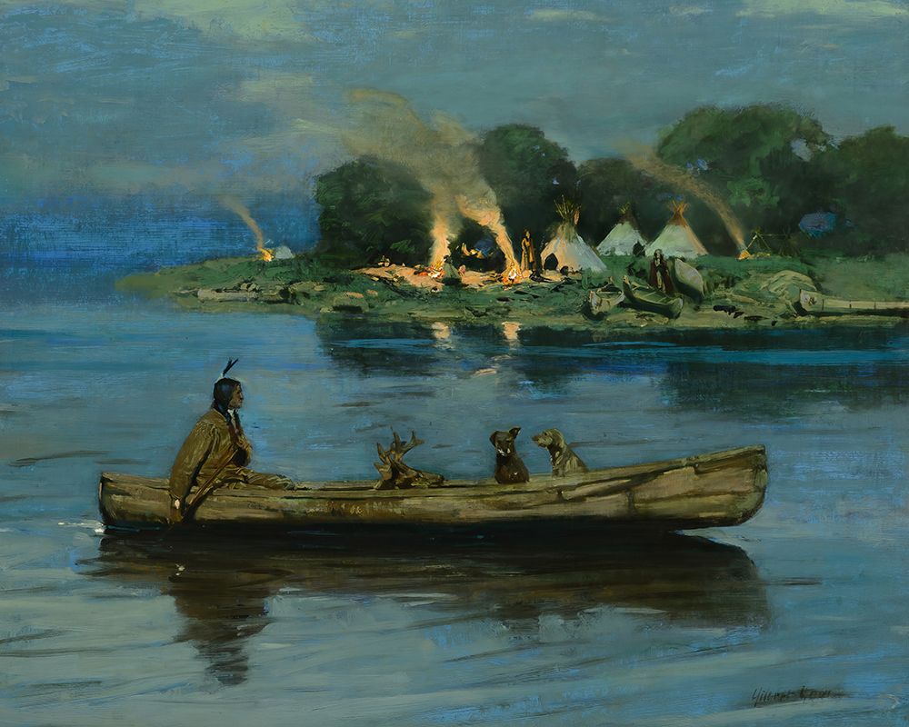 Returning from the Hunt art print by Gilbert Gaul for $57.95 CAD