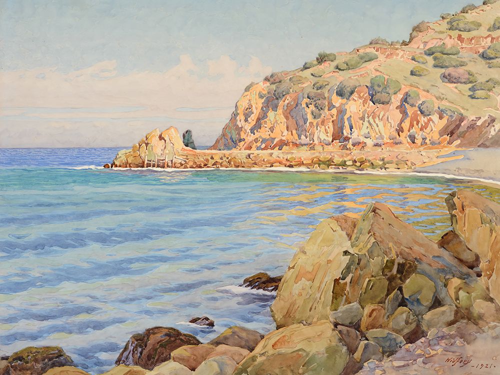 The Ocean|Catalina Island 1921 art print by Gunnar Widforss for $57.95 CAD