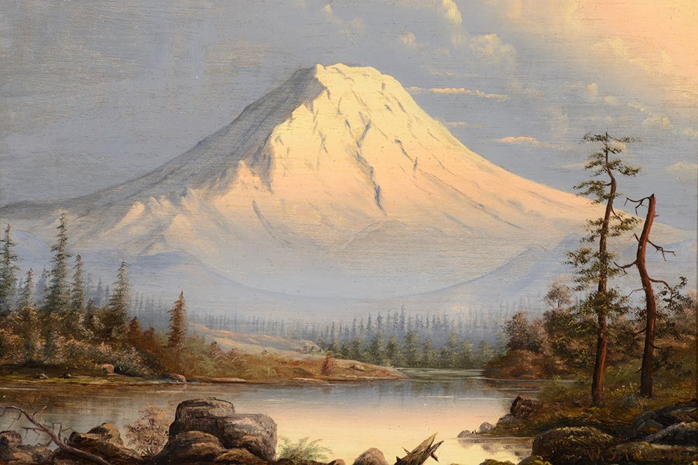Evening Mt Rainier art print by William Samuel Parrott for $57.95 CAD