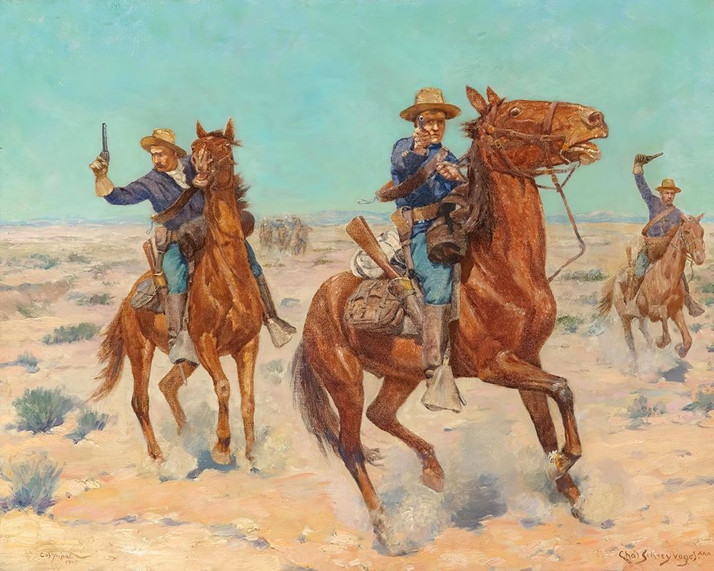 Pickets 1907 art print by Charles Schreyvogel for $57.95 CAD