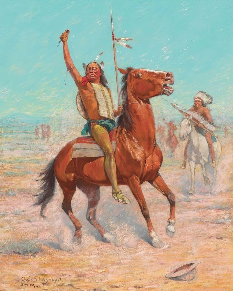 The Scalp 1912 art print by Charles Schreyvogel for $57.95 CAD