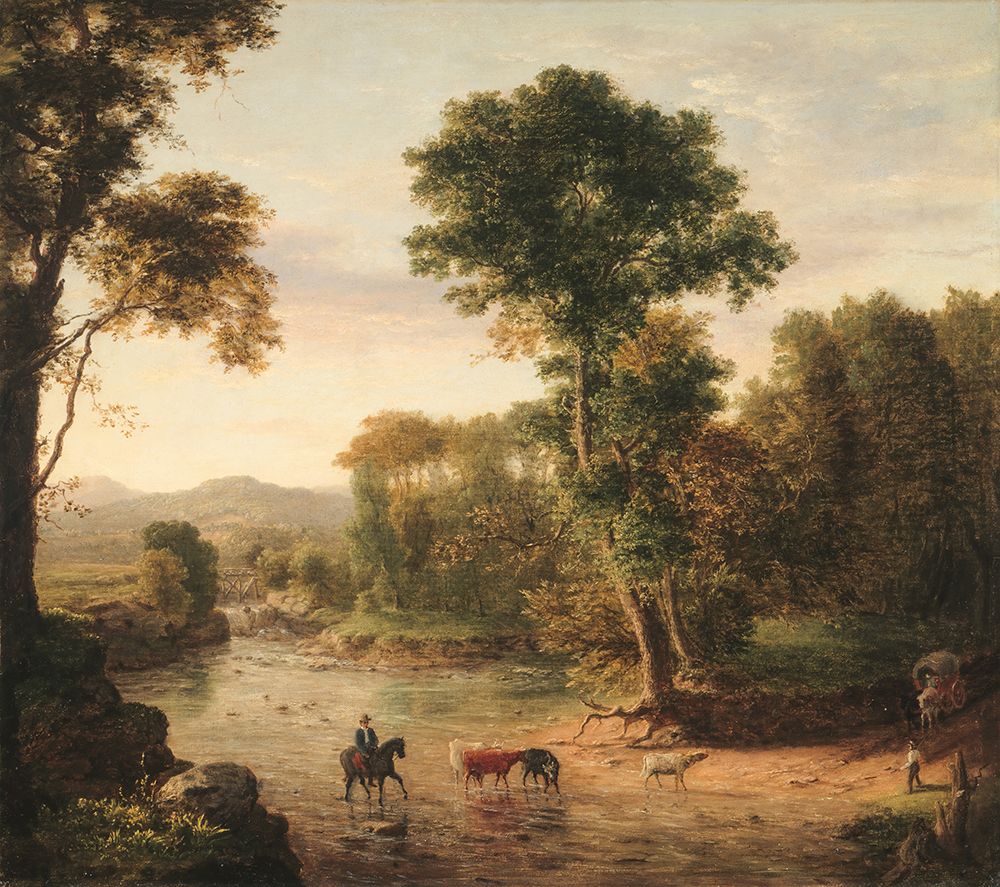 Crossing the Ford art print by George Inness for $57.95 CAD