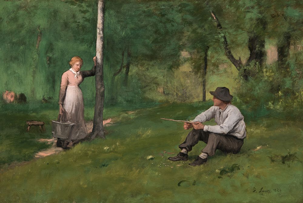 Gossip 1884 art print by George Inness for $57.95 CAD