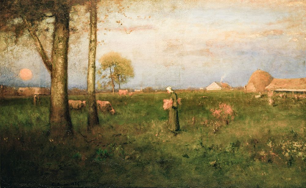 Sundown art print by George Inness for $57.95 CAD