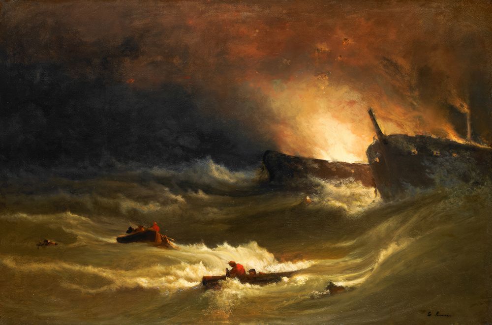 Tragedy at Sea art print by George Inness for $57.95 CAD