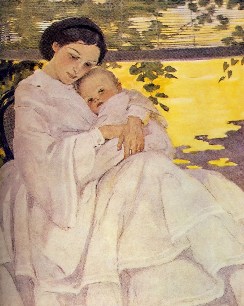 A Childs Book of Old Verses 1910 - Mother and Child art print by Jessie Willcox Smith for $57.95 CAD