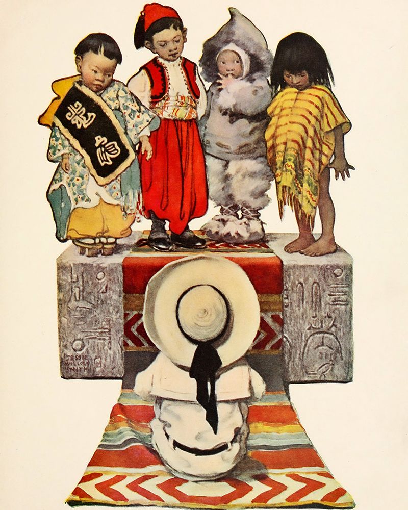 A Childs Garden of Verses 1905 - Children from the Continents art print by Jessie Willcox Smith for $57.95 CAD
