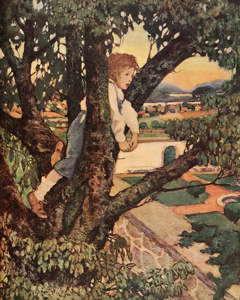 A Childs Garden of Verses 1905 - View From the Tree art print by Jessie Willcox Smith for $57.95 CAD