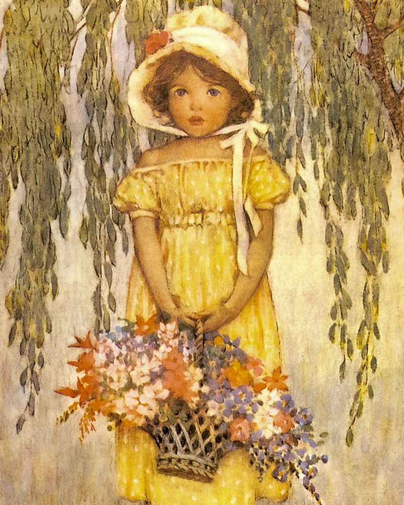 Good Housekeeping - Flower Girl art print by Jessie Willcox Smith for $57.95 CAD