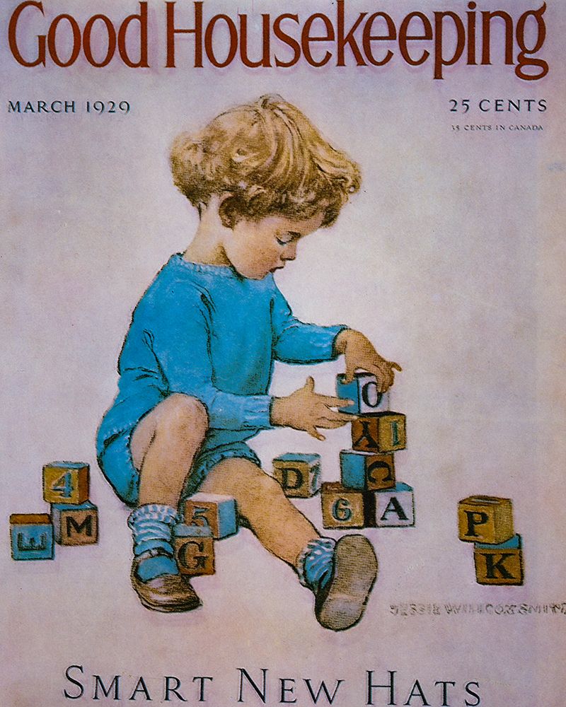 Good Housekeeping - Building Blocks art print by Jessie Willcox Smith for $57.95 CAD