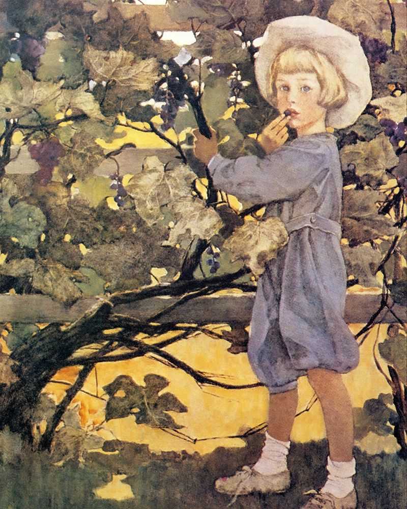 McClures 1907 - The Five Senses, Tasting art print by Jessie Willcox Smith for $57.95 CAD