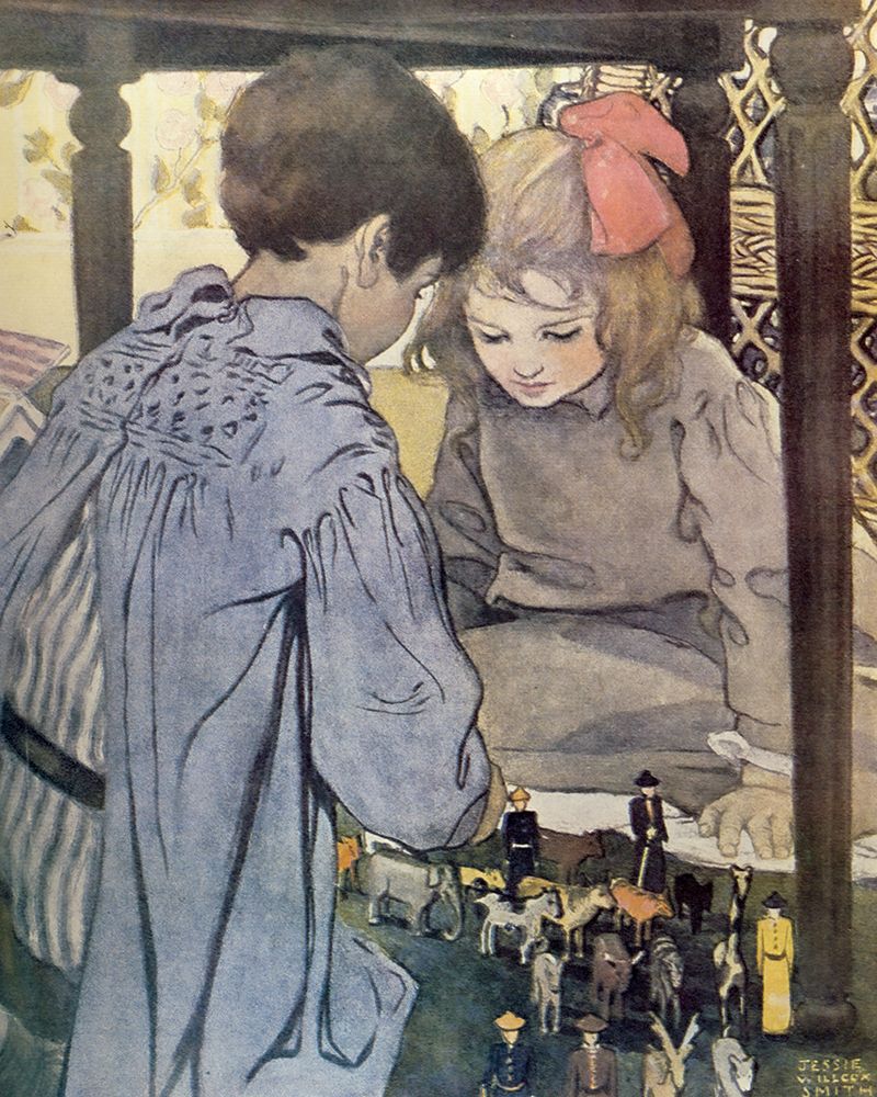 The Bed Time Book 1907 - Noahs Ark art print by Jessie Willcox Smith for $57.95 CAD