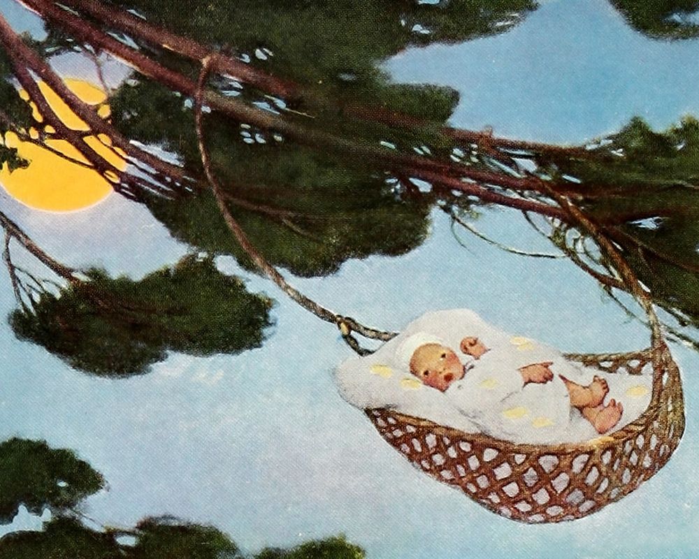 The Little Mother Goose 1918 - Hush-a-by Baby art print by Jessie Willcox Smith for $57.95 CAD