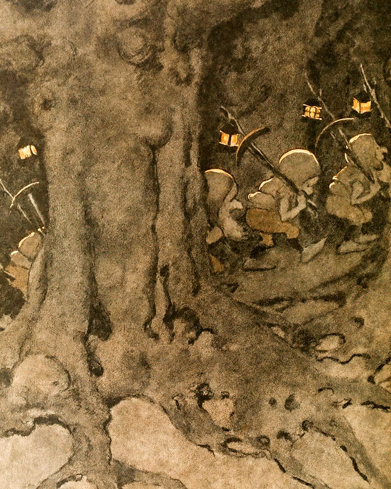 The Princess and the Goblin 1920 - Owls in the Forest art print by Jessie Willcox Smith for $57.95 CAD